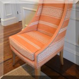 F27. Pair of Bernhardt ”Monterey” host chairs. 42”h x 24”w x 22”d - $450 